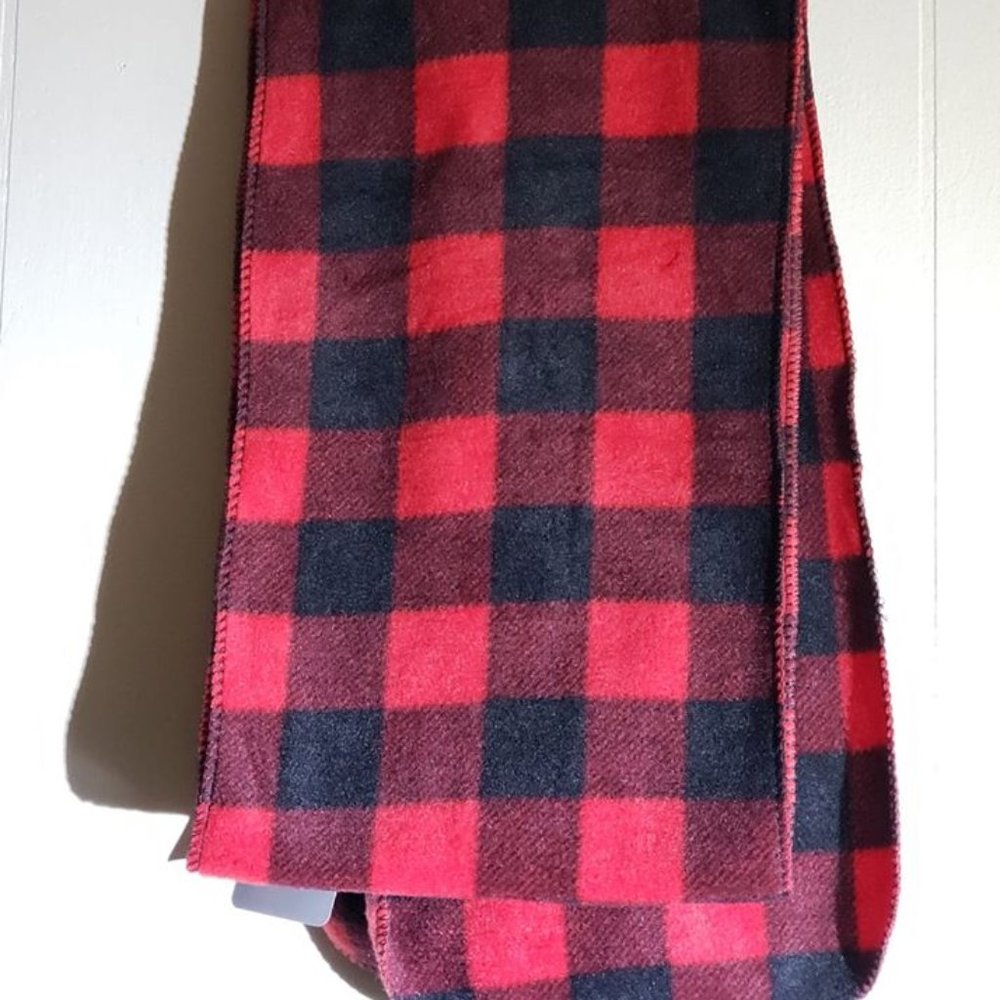 Red Buffalo Plaid Fleece Scarf